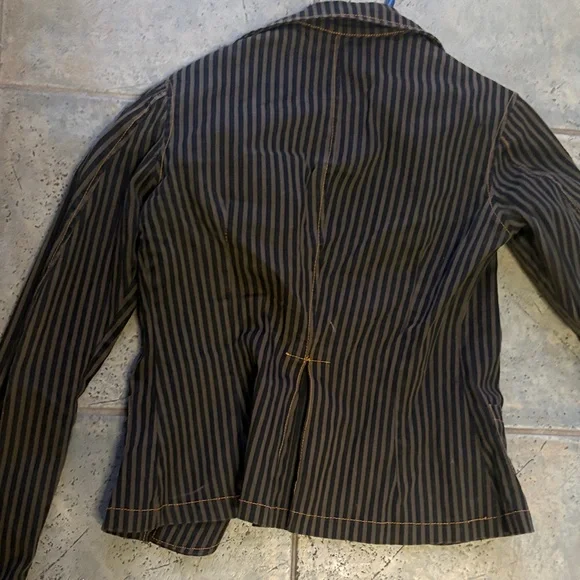 Vintage Serious LA Home of Rockers Black Pinstripe Blazer